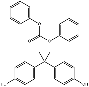 4,4-(1-메틸에틸리덴)과 결합한 탄산 다이페닐 에스터 폴리머 구조식 이미지