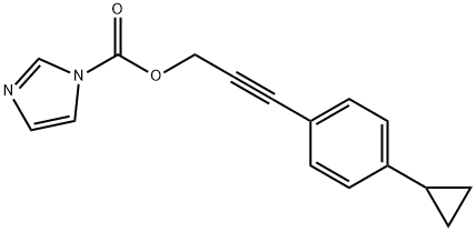 3-(4-Cyclopropylphenyl)-2-propyn-1-yl 1H-imidazole-1-carboxylate Structure