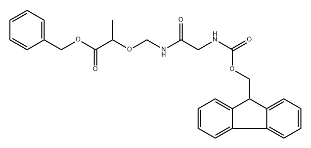 benzyl 1-(9H-fluoren-9-yl)-10-methyl-3,6-dioxo-2,9-dioxa-4,7-diazaundecan-11-oate Structure