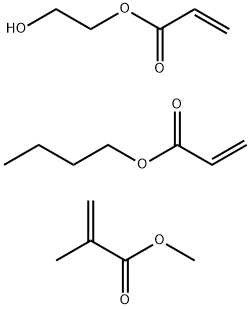 2-Propenoic acid, 2-methyl-, methyl ester, polymer with butyl 2-propenoate and 2-hydroxyethyl 2-propenoate Structure