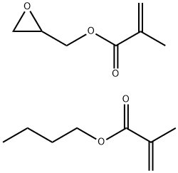 2-Propenoic acid, 2-methyl-, butyl ester, polymer with oxiranylmethyl 2-mehtyl-2-propenoate Structure