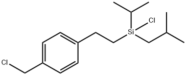 1-(Chloromethyl)-4-[2-[chloro(1-methylethyl)(2-methylpropyl)silyl]ethyl]benzene 구조식 이미지