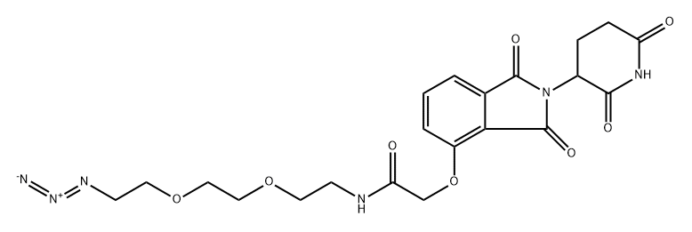 Thalidomide-O-amido-PEG2-azide Structure