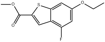 methyl 6-ethoxy-4-fluorobenzo[b]thiophene-2-carboxylate Structure