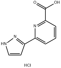 2-Pyridinecarboxylic acid, 6-(1H-pyrazol-3-yl)-, hydrochloride (1:1) Structure