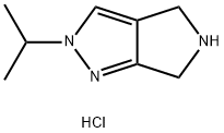 2-isopropyl-2,4,5,6-tetrahydropyrrolo[3,4-c]pyrazole hydrochloride Structure