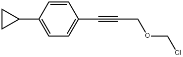 1-3-(Chloromethoxy)-1-propyn-1-yl-4-cyclopropylbenzene Structure