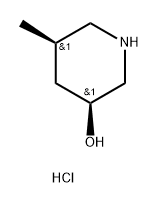 (3S,5R)-5-methylpiperidin-3-ol hydrochloride Structure