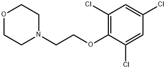 4-[2-(2,4,6-Trichlorophenoxy)ethyl]morpholine Structure