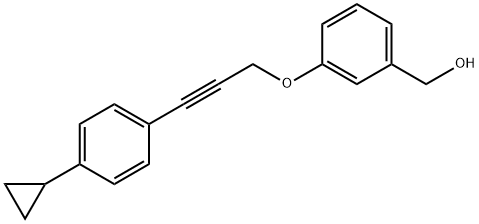 3-3-(4-Cyclopropylphenyl)-2-propyn-1-yloxybenzenemethanol Structure