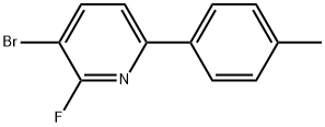 3-(2-Bromo-6-fluoro-4-methylphenyl)pyridine Structure