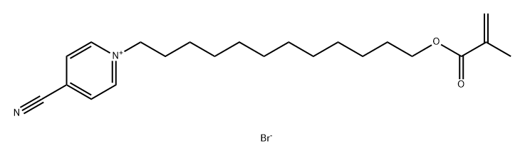 4-cyano-1-[12-[(2-methyl-1-oxo-2-propen-1-yl)oxy]dodecyl]- 구조식 이미지