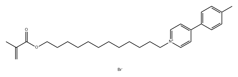 1-[12-[(2-methyl-1-oxo-2-propen-1-yl)oxy]dodecyl]-4-(4-methylphenyl)- 구조식 이미지