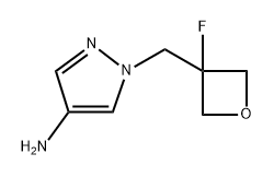 1-[(3-fluorooxetan-3-yl)methyl]pyrazol-4-amine Structure