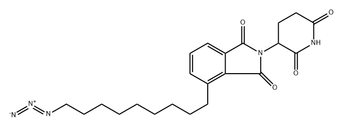 4-(9-azidononyl)-2-(2,6-dioxopiperidin-3-yl)isoindoline-1,3-dione Structure