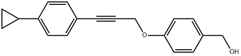 4-3-(4-Cyclopropylphenyl)-2-propyn-1-yloxybenzenemethanol Structure