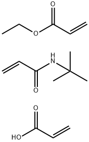 2-Propenoic acid, polymer with N-(1,1-dimethylethyl)-2-propenamide and ethyl 2-propenoate Structure