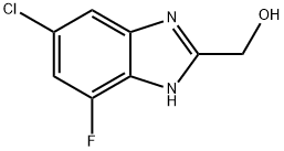 (6-chloro-4-fluoro-1H-benzo[d]imidazol-2-yl)methanol Structure