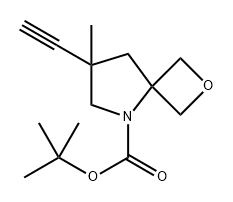 tert-butyl 7-ethynyl-7-methyl-2-oxa-5-azaspiro[3.4]octane-5-carboxylate Structure