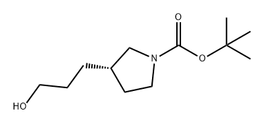 tert-butyl (3S)-3-(3-hydroxypropyl)pyrrolidine-1-carboxylate Structure