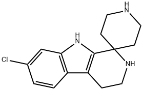 7'-Chloro-2',3',4',9'-tetrahydrospiro[piperidine-4,1'-pyrido[3,4-b]indole Structure