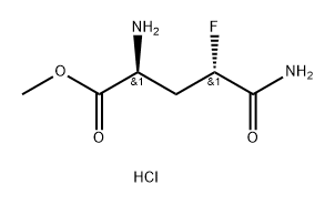 methyl
(2S,4S)-2-amino-4-carbamoyl-4-fluorobutanoate
hydrochloride Structure