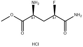 methyl
(2S,4R)-2-amino-4-carbamoyl-4-fluorobutanoate
hydrochloride Structure