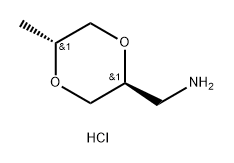 rac-1-[(2R,5S)-5-methyl-1,4-dioxan-2-yl]methanam
ine hydrochloride 구조식 이미지