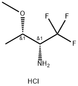 rac-(2R,3S)-1,1,1-trifluoro-3-methoxybutan-2-amin
e hydrochloride Structure