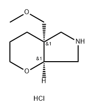 rac-(4aR,7aR)-4a-(methoxymethyl)-octahydropyra
no[2,3-c]pyrrole hydrochloride Structure