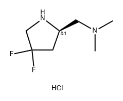 {[(2R)-4,4-difluoropyrrolidin-2-yl]methyl}dimethyla
mine dihydrochloride Structure