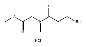 methyl 2-(3-amino-N-methylpropanamido)acetate
hydrochloride Structure