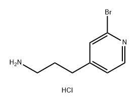 3-(2-bromopyridin-4-yl)propan-1-amine
hydrochloride Structure