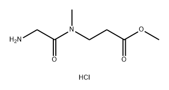 methyl
3-(2-amino-N-methylacetamido)propanoate
hydrochloride Structure