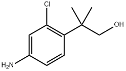 2-(4-amino-2-chlorophenyl)-2-methylpropan-1-ol 구조식 이미지