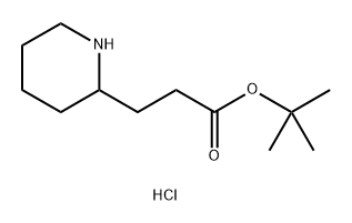 tert-butyl 3-(piperidin-2-yl)propanoate
hydrochloride Structure