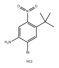 2-bromo-4-tert-butyl-5-nitroaniline hydrochloride Structure