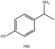 4-(1-aminoethyl)phenol hydrobromide Structure