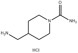 4-(aminomethyl)piperidine-1-carboxamide
dihydrochloride Structure