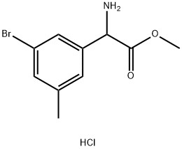 methyl
2-amino-2-(3-bromo-5-methylphenyl)acetate
hydrochloride Structure