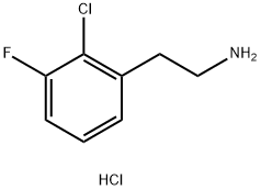 2-(2-chloro-3-fluorophenyl)ethan-1-amine
hydrochloride Structure