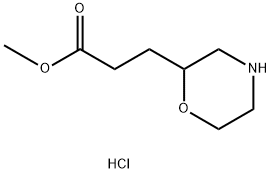 methyl 3-(morpholin-2-yl)propanoate
hydrochloride Structure