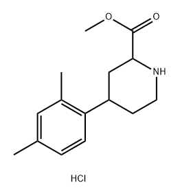 methyl
4-(2,4-dimethylphenyl)piperidine-2-carboxylate
hydrochloride Structure