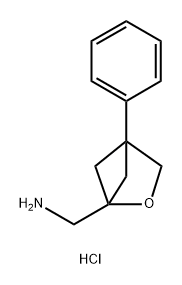 1-{4-phenyl-2-oxabicyclo[2.1.1]hexan-1-yl}methan
amine hydrochloride Structure