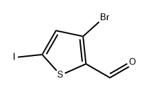 3-Bromo-5-iodothiophene-2-carbaldehyde Structure