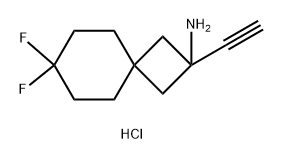 2-ethynyl-7,7-difluorospiro[3.5]nonan-2-amine
hydrochloride Structure