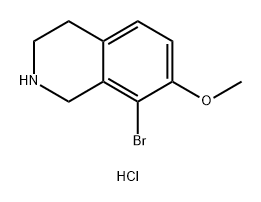 8-bromo-7-methoxy-1,2,3,4-tetrahydroisoquinolin
e hydrochloride Structure