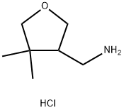 1-(4,4-dimethyloxolan-3-yl)methanamine
hydrochloride Structure