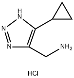 1-(5-cyclopropyl-1H-1,2,3-triazol-4-yl)methanamin
e hydrochloride Structure