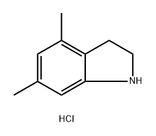 4,6-dimethyl-2,3-dihydro-1H-indole hydrochloride Structure